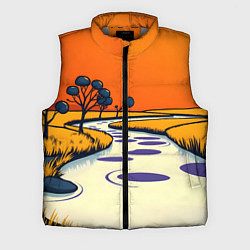 Мужской жилет Арт с фантастическим пейзажем, цвет: 3D-светло-серый