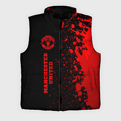 Мужской жилет Manchester United - red gradient по-вертикали, цвет: 3D-черный