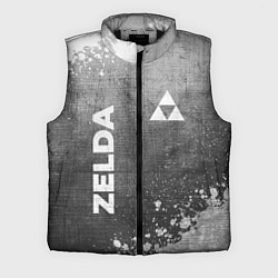 Мужской жилет Zelda - grey gradient вертикально, цвет: 3D-черный
