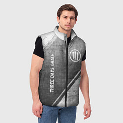 Мужской жилет Three Days Grace - grey gradient вертикально, цвет: 3D-черный — фото 2