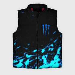 Мужской жилет Monster energy голубые краски, цвет: 3D-красный