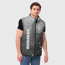 Мужской жилет Berserk - grey gradient вертикально, цвет: 3D-черный — фото 2