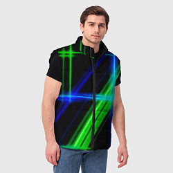 Мужской жилет Color blue black green, цвет: 3D-черный — фото 2