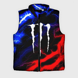 Мужской жилет Monster energy молнии неон, цвет: 3D-черный