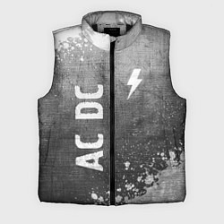 Мужской жилет AC DC - grey gradient вертикально, цвет: 3D-черный