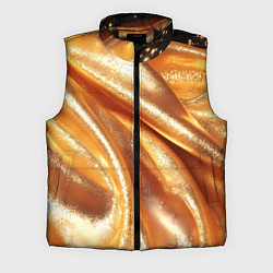 Мужской жилет Золотая объемная ткань текстура, цвет: 3D-черный