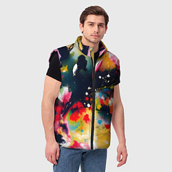 Мужской жилет Глубокая абстракция, цвет: 3D-черный — фото 2