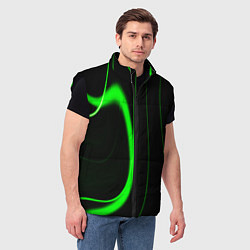 Мужской жилет Color green light green black, цвет: 3D-черный — фото 2