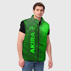 Мужской жилет Akira - green gradient по-вертикали, цвет: 3D-черный — фото 2