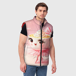 Мужской жилет Балерина капучино розовый, цвет: 3D-красный — фото 2