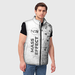 Мужской жилет Mass Effect - white gradient по-вертикали, цвет: 3D-черный — фото 2