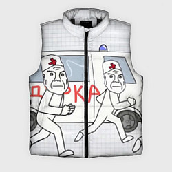 Мужской жилет Дурка мем скорая, цвет: 3D-черный