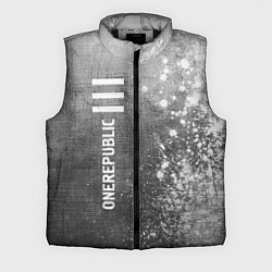 Мужской жилет OneRepublic - grey gradient по-вертикали, цвет: 3D-черный