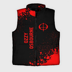 Мужской жилет Ozzy Osbourne - red gradient вертикально, цвет: 3D-черный