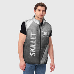 Мужской жилет Skillet - grey gradient вертикально, цвет: 3D-черный — фото 2