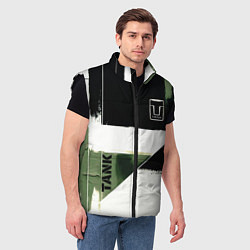 Мужской жилет Tank логотип машины, цвет: 3D-черный — фото 2