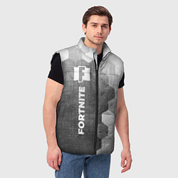 Мужской жилет Fortnite - grey gradient по-вертикали, цвет: 3D-черный — фото 2