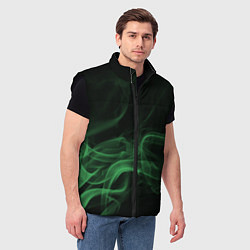 Мужской жилет Color smoke green, цвет: 3D-черный — фото 2