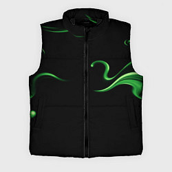 Мужской жилет The color is light green abstraction, цвет: 3D-черный
