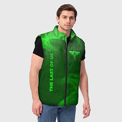 Мужской жилет The Last Of Us - green gradient вертикально, цвет: 3D-черный — фото 2