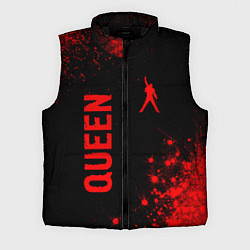 Мужской жилет Queen - red gradient вертикально, цвет: 3D-черный