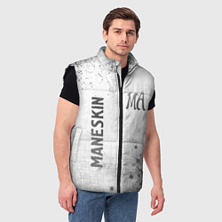Мужской жилет Maneskin - white gradient вертикально, цвет: 3D-черный — фото 2
