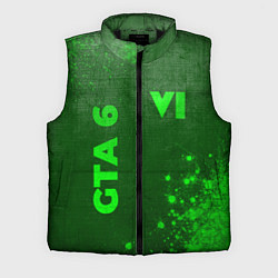 Мужской жилет GTA 6 - green gradient вертикально, цвет: 3D-черный