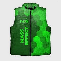 Мужской жилет Mass Effect - green gradient по-вертикали, цвет: 3D-черный
