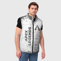 Мужской жилет Apex Legends - white gradient вертикально, цвет: 3D-черный — фото 2