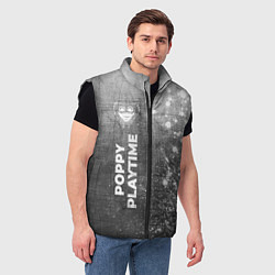 Мужской жилет Poppy Playtime - grey gradient по-вертикали, цвет: 3D-черный — фото 2