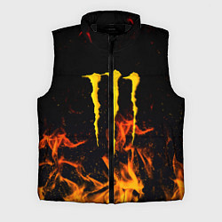 Мужской жилет Monster energy orange fire, цвет: 3D-черный