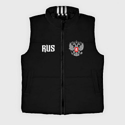 Мужской жилет Россия три полоски, цвет: 3D-черный