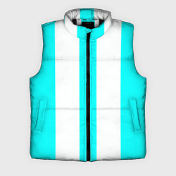 Мужской жилет Color light blue white lines