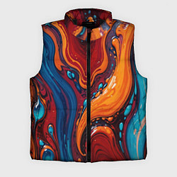 Мужской жилет Пламя и синева