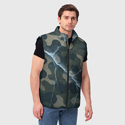 Мужской жилет Ледяной камуфляж, цвет: 3D-черный — фото 2