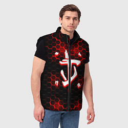 Мужской жилет Doom огненная броня лого, цвет: 3D-черный — фото 2