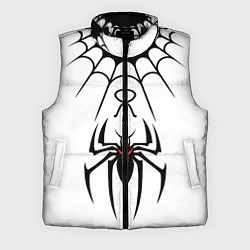 Мужской жилет Паук на белом - the web of Fate, цвет: 3D-черный