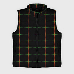 Мужской жилет Color black orange green crosses