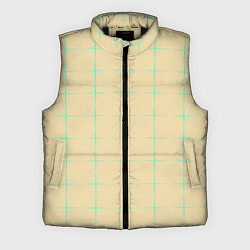 Мужской жилет Color beige green crosses, цвет: 3D-черный