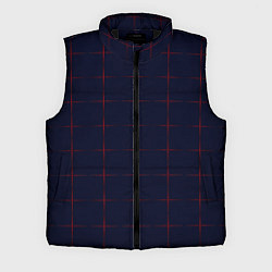 Мужской жилет Color dark blue red crosses