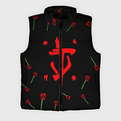Мужской жилет Doom rose pattern, цвет: 3D-черный