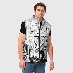 Мужской жилет Doom x portal fire, цвет: 3D-черный — фото 2