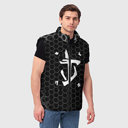 Мужской жилет Doom соты текстура, цвет: 3D-черный — фото 2