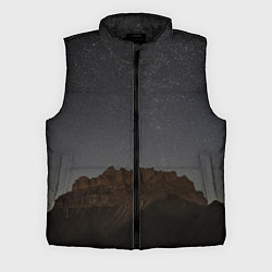 Мужской жилет Массив Метеген под звездами, цвет: 3D-черный