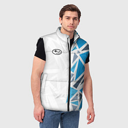 Мужской жилет Субару - фрагменты, цвет: 3D-черный — фото 2