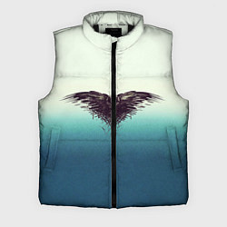 Мужской жилет Черный ворон - градиент, цвет: 3D-черный