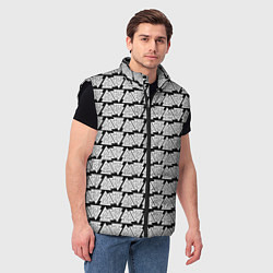 Мужской жилет Символы валькнут как броня защиты, цвет: 3D-черный — фото 2