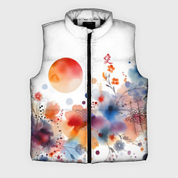 Мужской жилет Иероглиф любовь в цветочном паттерне, цвет: 3D-черный