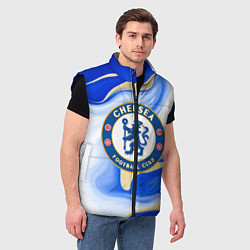 Мужской жилет Фк Челси, цвет: 3D-черный — фото 2