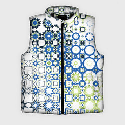 Мужской жилет Сине-зеленая абстракция